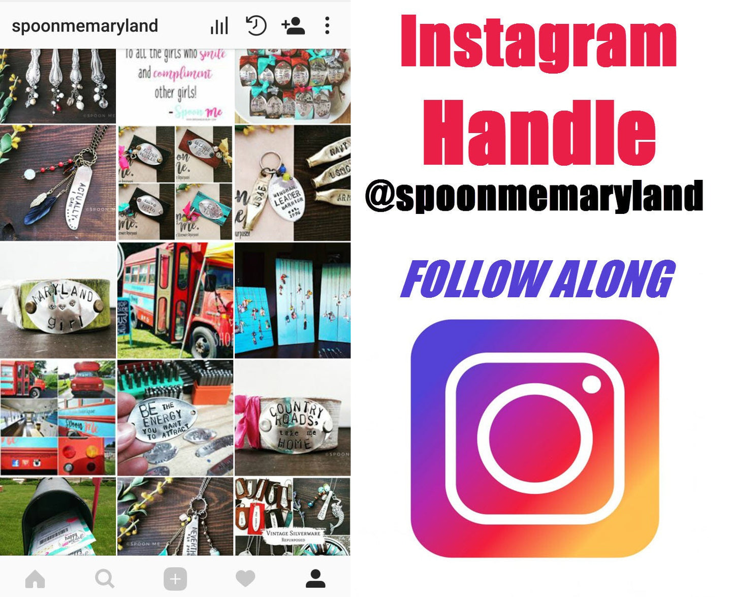 Spoon Key Chain, Stamped Spoon, GRIT, Guts & Grit, Upcycled Silverware, Hand Stamped, Handmade Gift, Gifts under 25, Gifts That Inspire