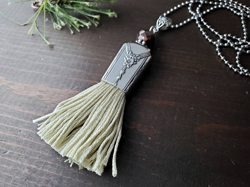 Silverware Jewelry, BOHO Tassel Necklace, Silverware, Handmade Jewelry, Boho Jewelry, Tassel Necklace, Silverware Necklace