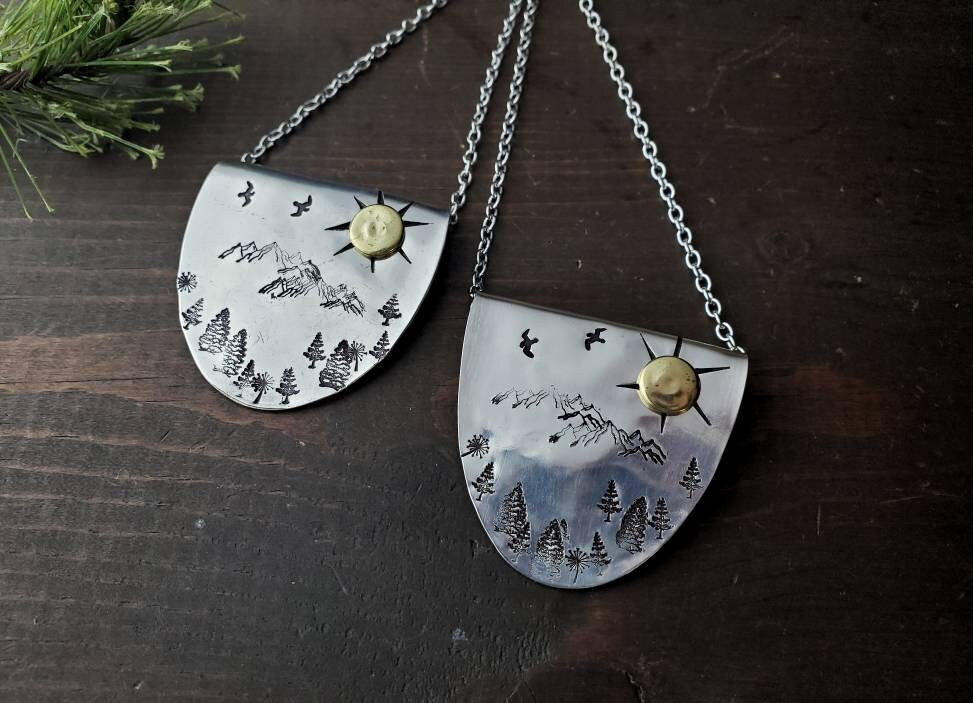 Silverware Jewelry, Spoon Necklace, Wildflowers, Spoon Choker, Friend Gift, Gifts for Her, Statement Jewelry, Birthday Gift, Stamped Spoon
