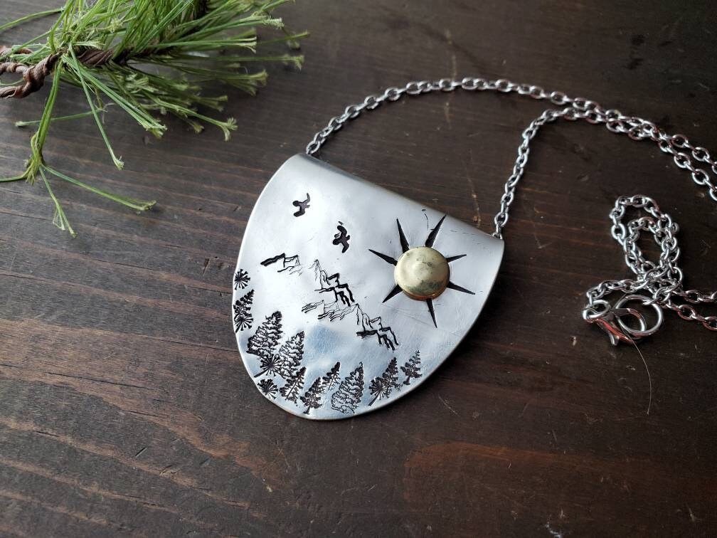 Silverware Jewelry, Spoon Necklace, Wildflowers, Spoon Choker, Friend Gift, Gifts for Her, Statement Jewelry, Birthday Gift, Stamped Spoon