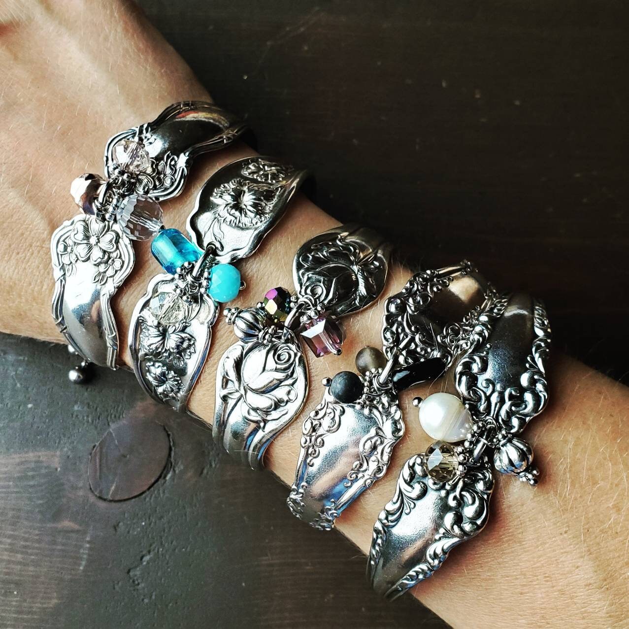 Spoon Bracelet, Spoon Jewelry For Women, Silverware Jewelry, Recycled Silverware, Vintage Silver, Cuff, Bangle, Gifts For Her