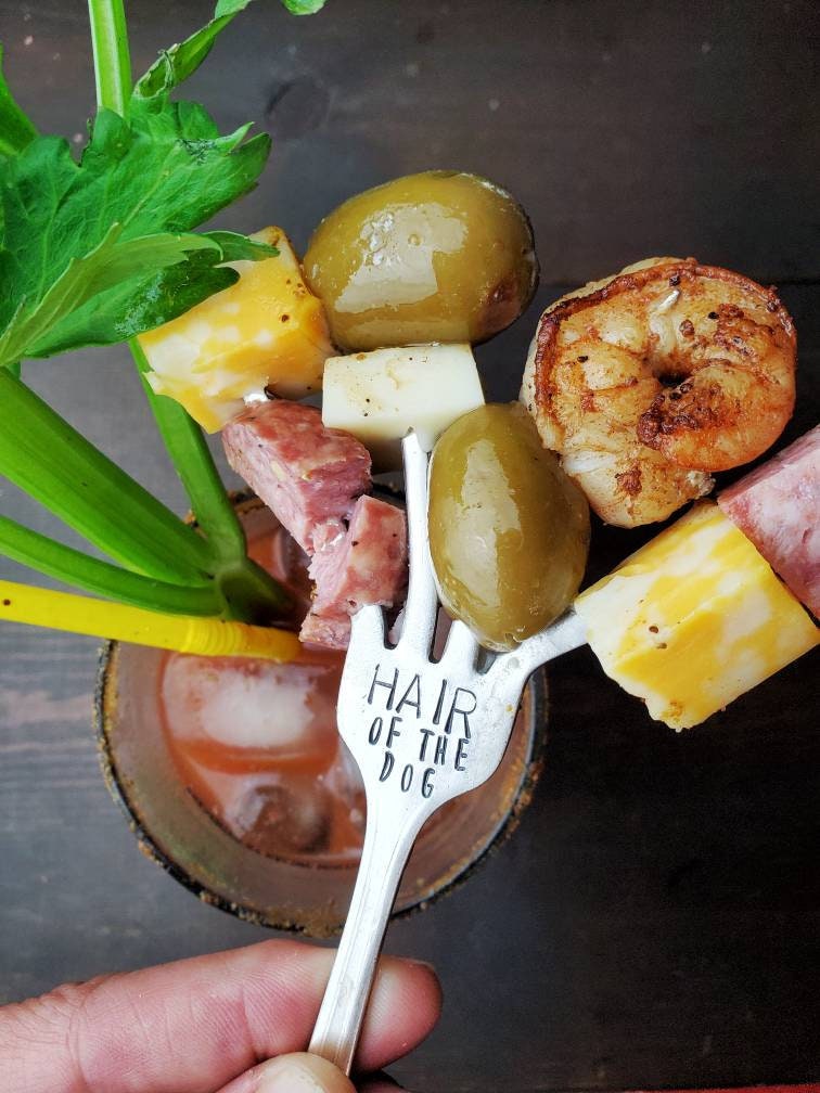 Bloody Time, Hair Of The Dog, Bloody Mary, Funny, Breakfast of Champions, Pickle Fork, Cheese, Hostess Gift, Brunch, Spoon Me Maryland