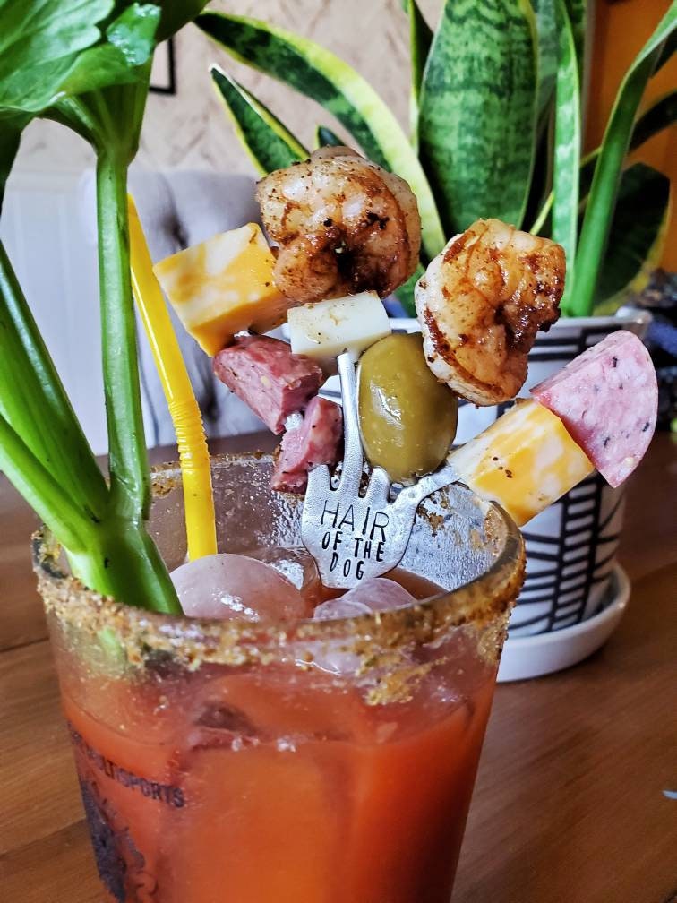 Bloody Time, Hair Of The Dog, Bloody Mary, Funny, Breakfast of Champions, Pickle Fork, Cheese, Hostess Gift, Brunch, Spoon Me Maryland