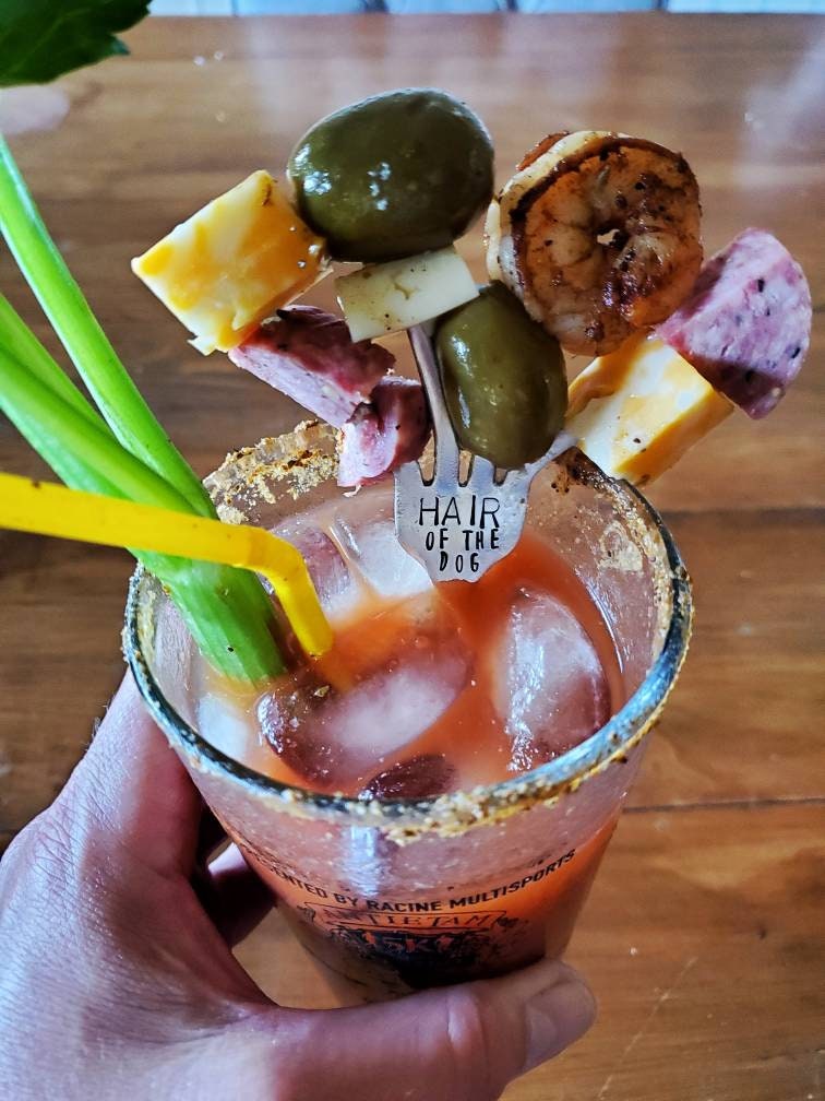 Bloody Time, Hair Of The Dog, Bloody Mary, Funny, Breakfast of Champions, Pickle Fork, Cheese, Hostess Gift, Brunch, Spoon Me Maryland