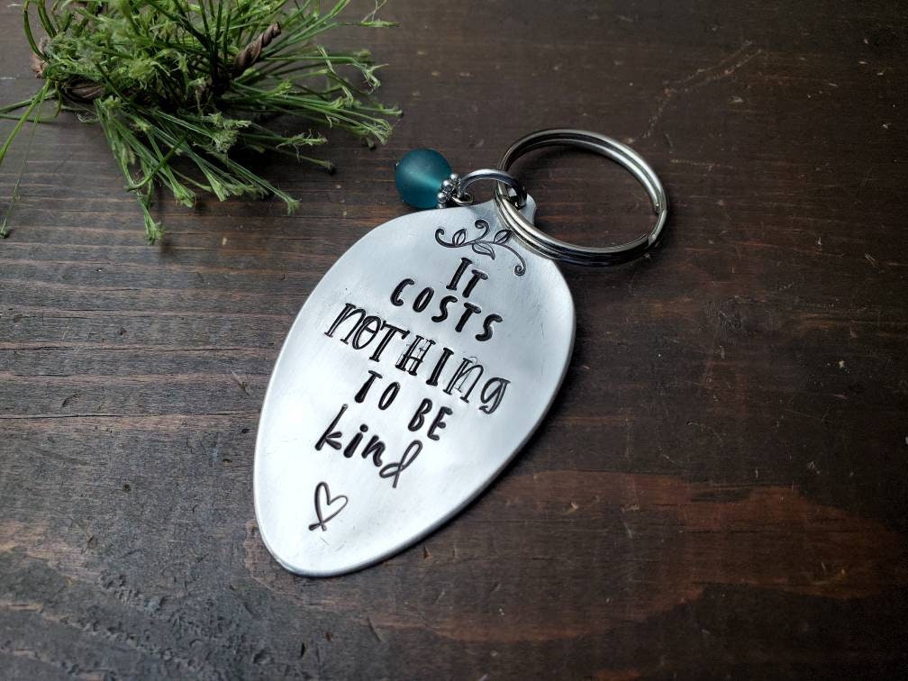 Silverware Jewelry, It Costs Nothing To Be Kind, Spoon Necklace, Inspiring Jewelry, Spoon Jewelry, Gifts For Her