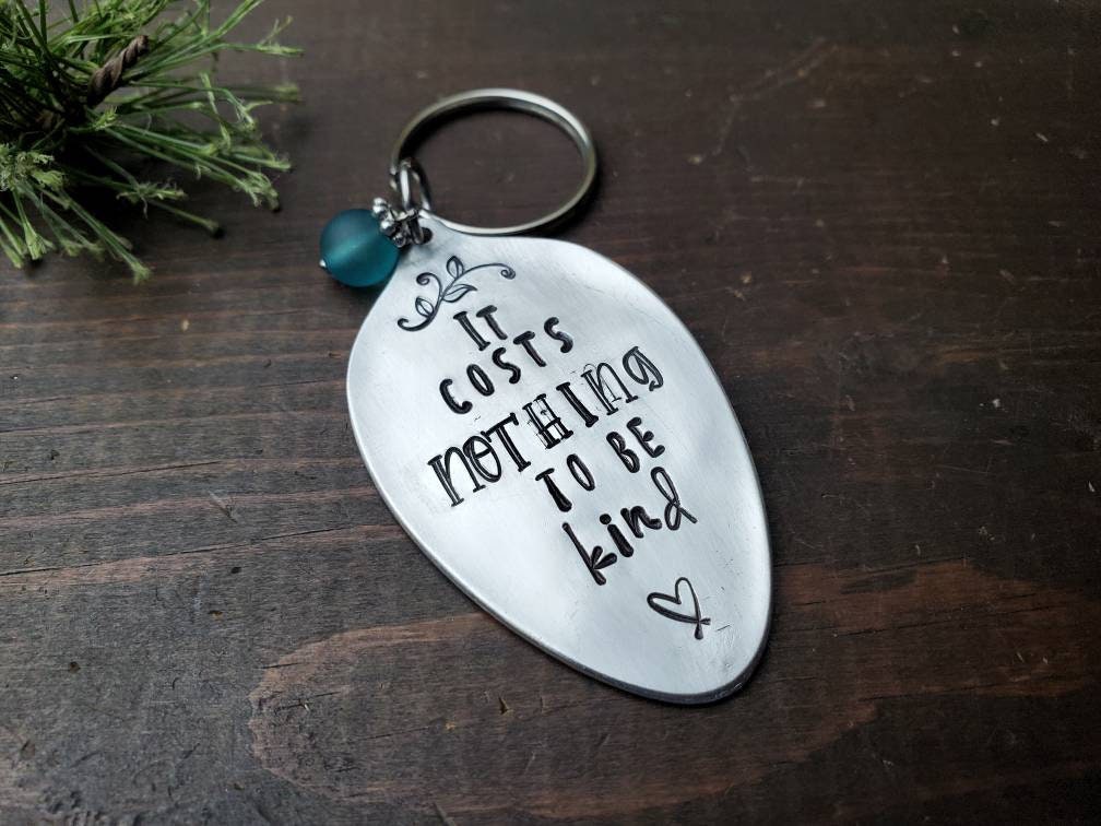 Silverware Jewelry, It Costs Nothing To Be Kind, Spoon Necklace, Inspiring Jewelry, Spoon Jewelry, Gifts For Her