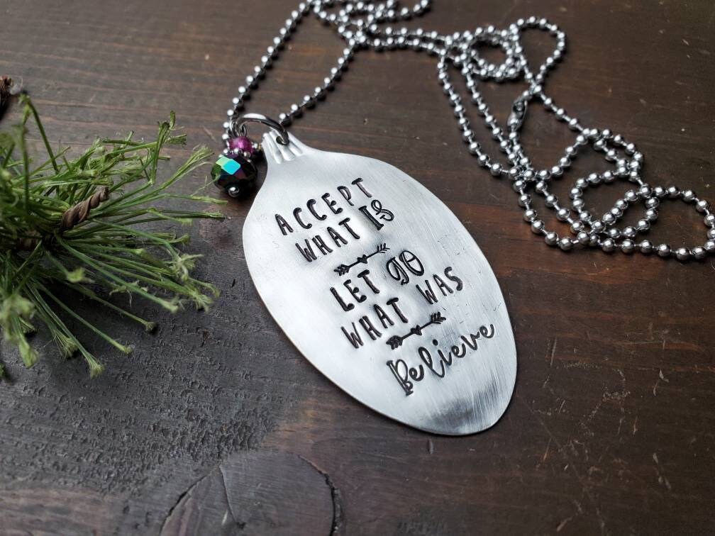 Spoon Necklace, Spoon Jewelry, Silverware Jewelry, Gifts For Her, Inspiring Jewelry, Best Friend Gift, Handmade Gift, Gifts under 25