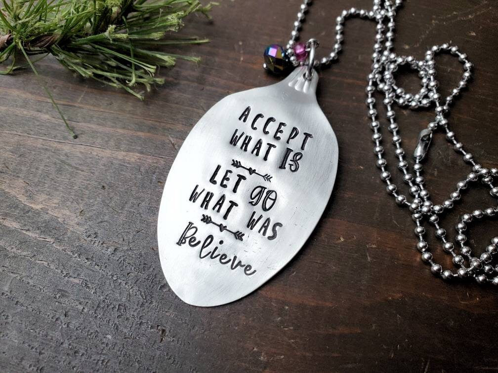 Spoon Necklace, Spoon Jewelry, Silverware Jewelry, Gifts For Her, Inspiring Jewelry, Best Friend Gift, Handmade Gift, Gifts under 25