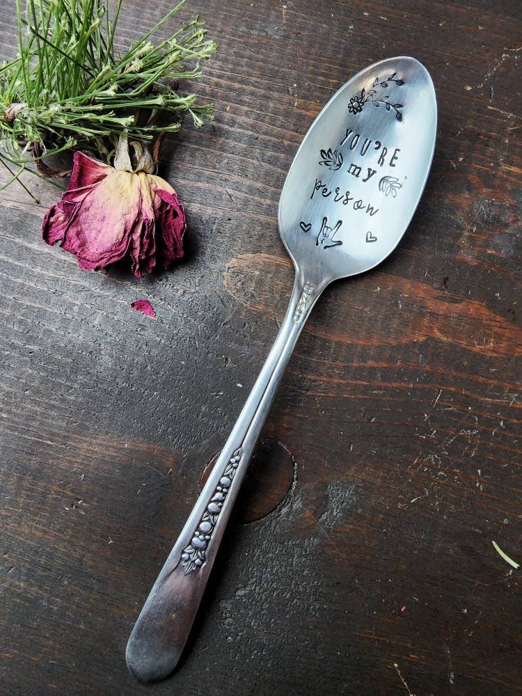 You're My Person, Coffee, Tea, Ice Cream, Soup, Stamped Spoon, Spoon Me Maryland, Birthday Gift, Co-Worker, Thinking of You