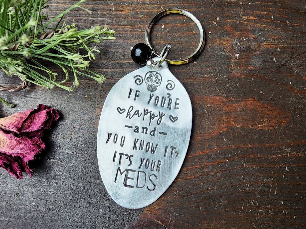 If You're Happy and You Know it Silverware Jewelry, It Costs Nothing To Be Kind, Spoon Necklace, Spoon Jewelry, Gifts For Her, Spoon Me