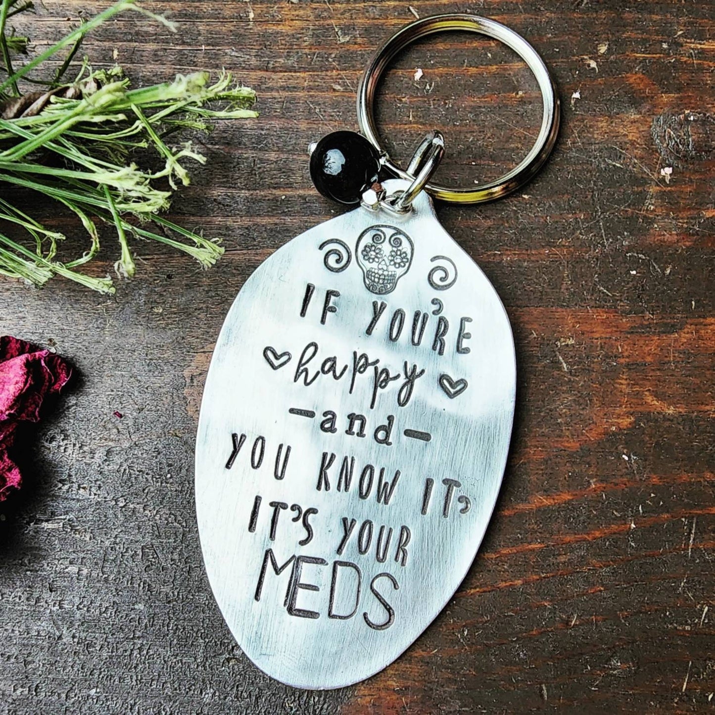 If You're Happy and You Know it Silverware Jewelry, It Costs Nothing To Be Kind, Spoon Necklace, Spoon Jewelry, Gifts For Her, Spoon Me