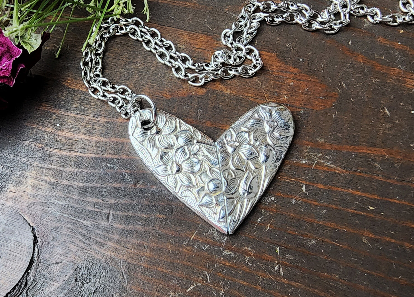 Spoon Heart Jewelry, Valentine's Day, Soldered Heart, I Love You, Friend Gift, Heart Necklace, Gifts For Her, Silverware Jewelry, Spoon Me