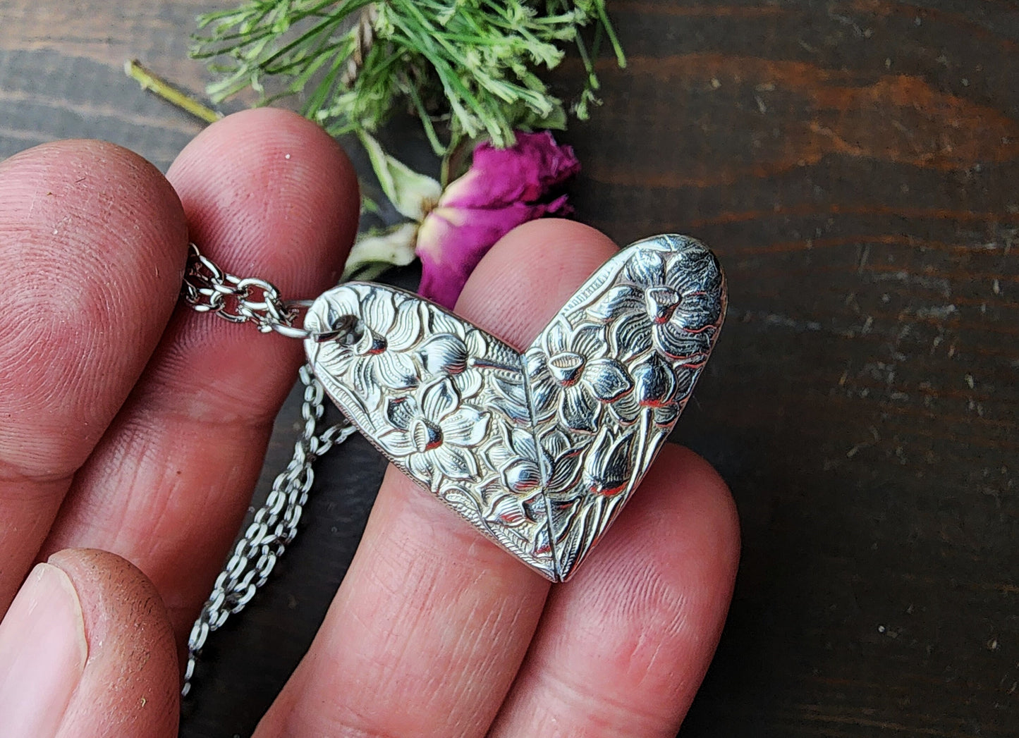 Spoon Heart Jewelry, Valentine's Day, Soldered Heart, I Love You, Friend Gift, Heart Necklace, Gifts For Her, Silverware Jewelry, Spoon Me