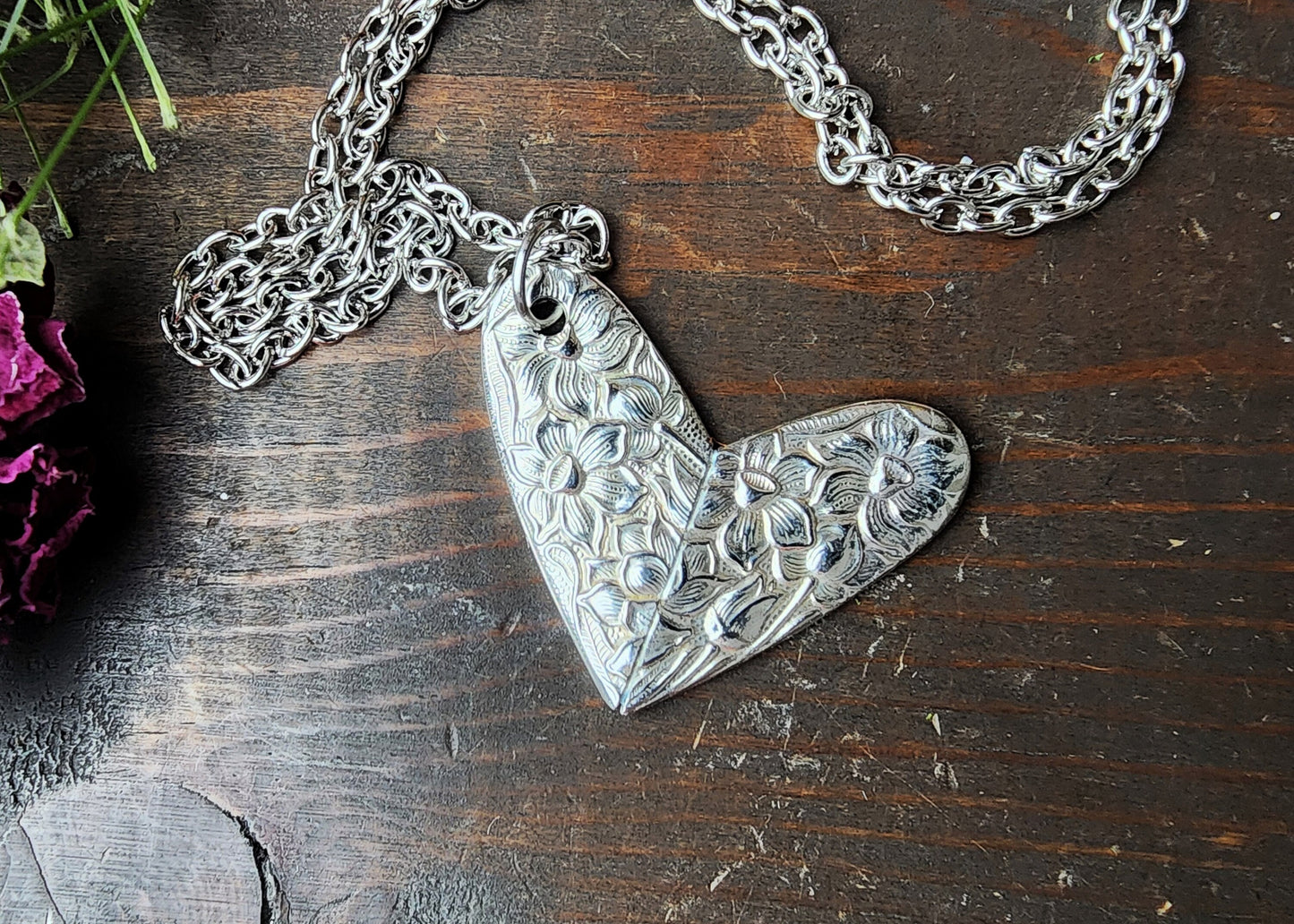 Spoon Heart Jewelry, Valentine's Day, Soldered Heart, I Love You, Friend Gift, Heart Necklace, Gifts For Her, Silverware Jewelry, Spoon Me
