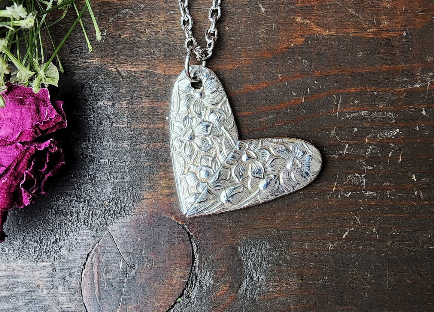 Spoon Heart Jewelry, Valentine's Day, Soldered Heart, I Love You, Friend Gift, Heart Necklace, Gifts For Her, Silverware Jewelry, Spoon Me