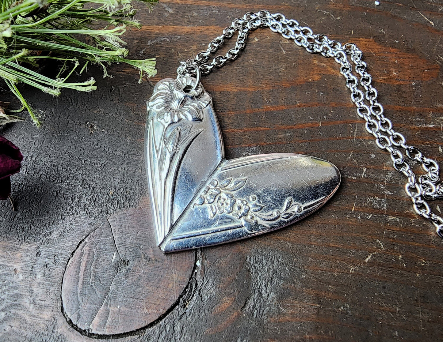 Spoon Heart Jewelry, Valentine's Day, Soldered Heart, I Love You, Friend Gift, Heart Necklace, Gifts For Her, Silverware Jewelry, Spoon Me