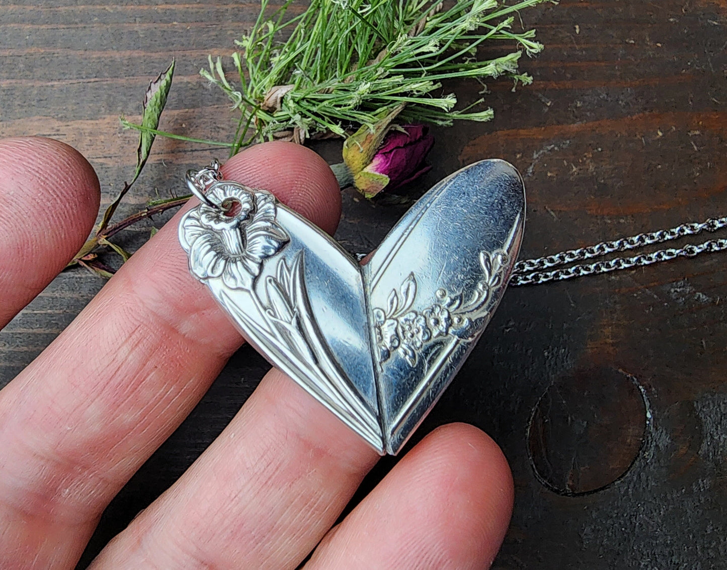 Spoon Heart Jewelry, Valentine's Day, Soldered Heart, I Love You, Friend Gift, Heart Necklace, Gifts For Her, Silverware Jewelry, Spoon Me