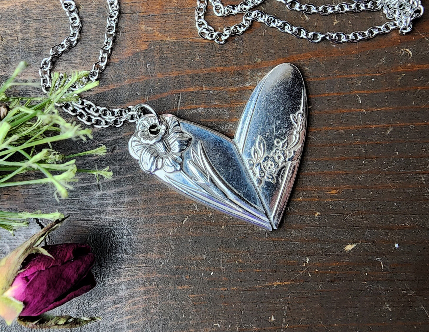 Spoon Heart Jewelry, Valentine's Day, Soldered Heart, I Love You, Friend Gift, Heart Necklace, Gifts For Her, Silverware Jewelry, Spoon Me