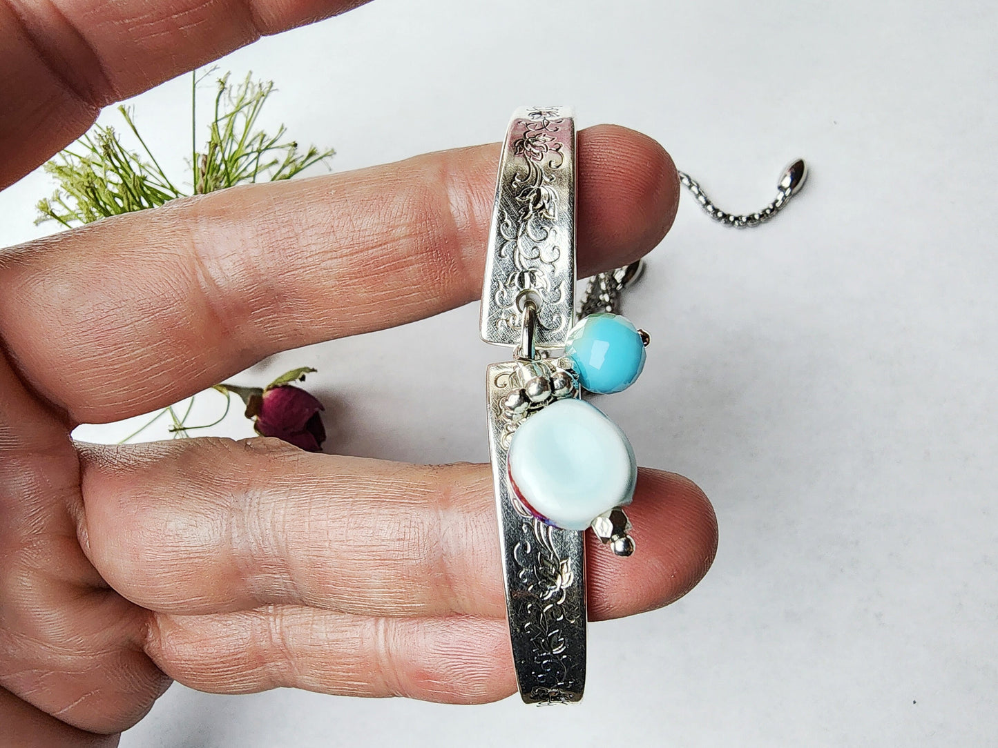 Spoon Bracelet, Spoon Jewelry For Women, Silverware Jewelry, Recycled Silverware, Vintage Silver, Cuff, Bangle, Gifts For Her