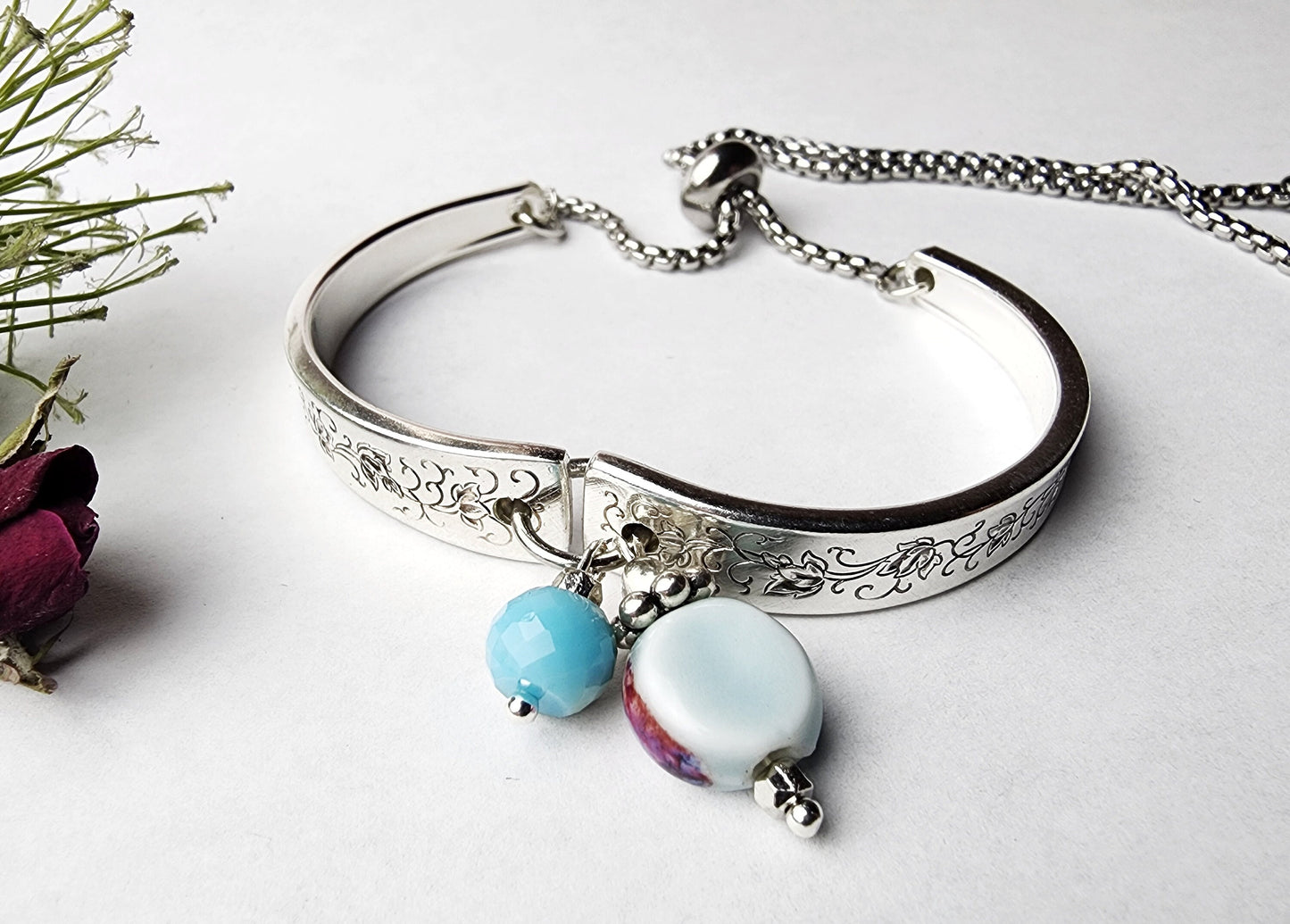 Spoon Bracelet, Spoon Jewelry For Women, Silverware Jewelry, Recycled Silverware, Vintage Silver, Cuff, Bangle, Gifts For Her