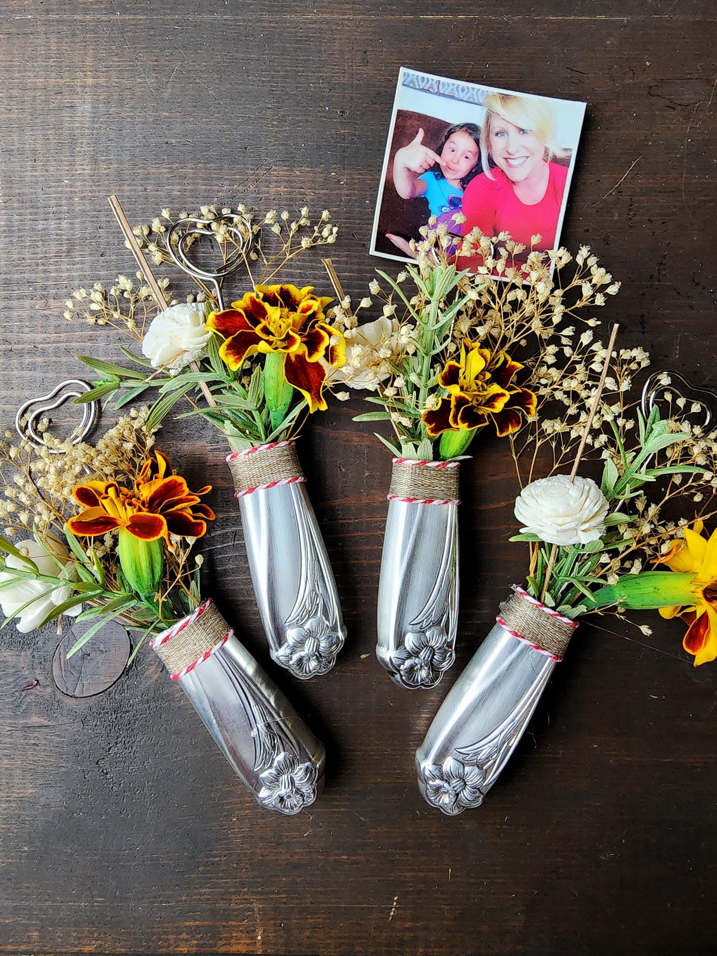 Daffodil 1950 Knife Vase, Refrigerator Magnet, Silverware Bud Vase, Kitchen Decor, Floral Vase,Housewarming, Valentine's Gift, Mother's Day